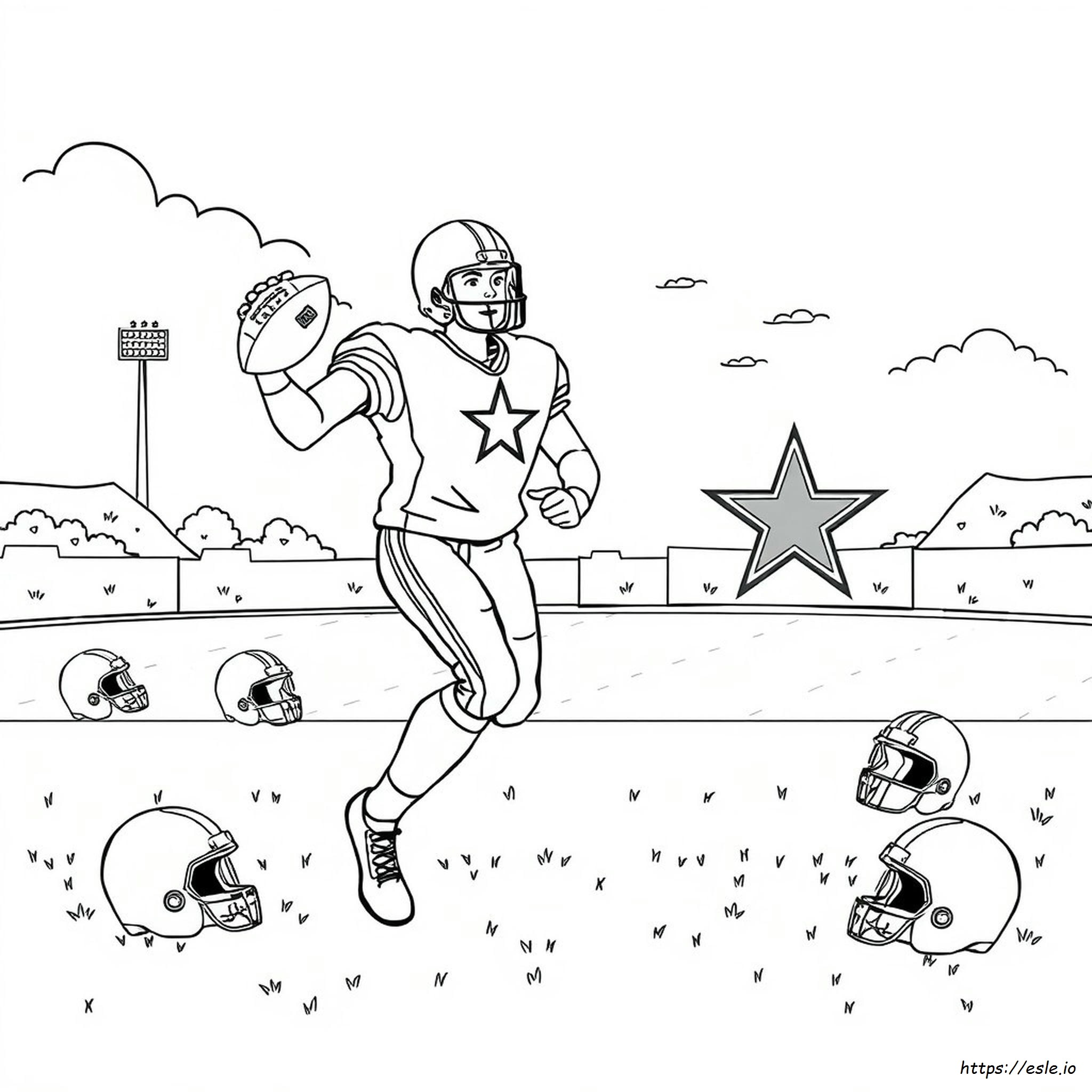 Dallas Cowboys Coloring Page - Free Printable