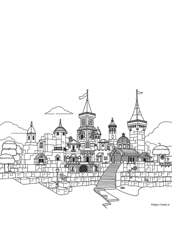 Desene De Colorat Oraș Minecraft