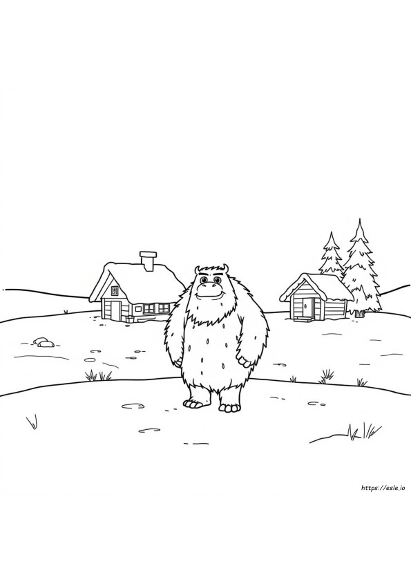Abominable Colouring Pages