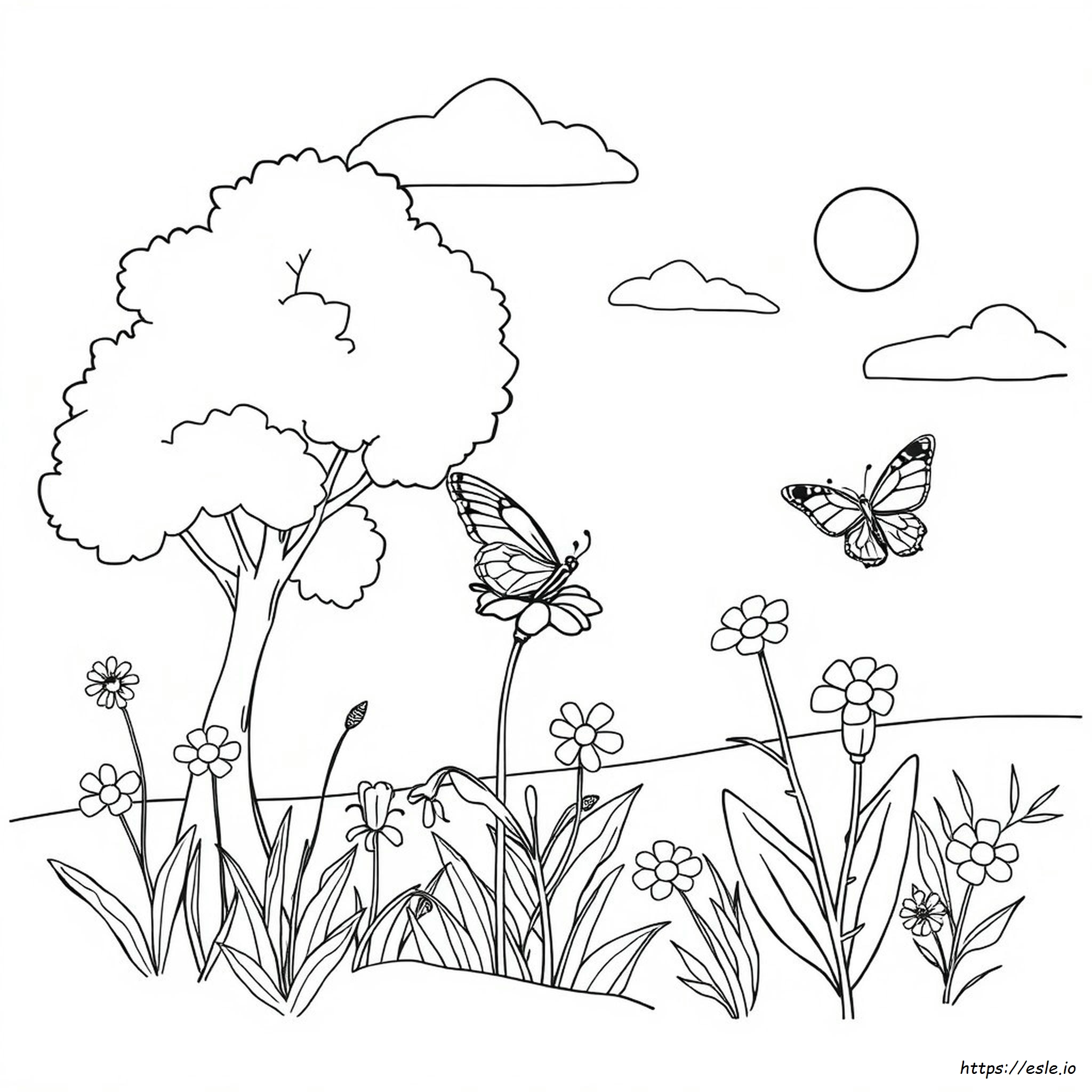 Nature Coloring Pages For Kids