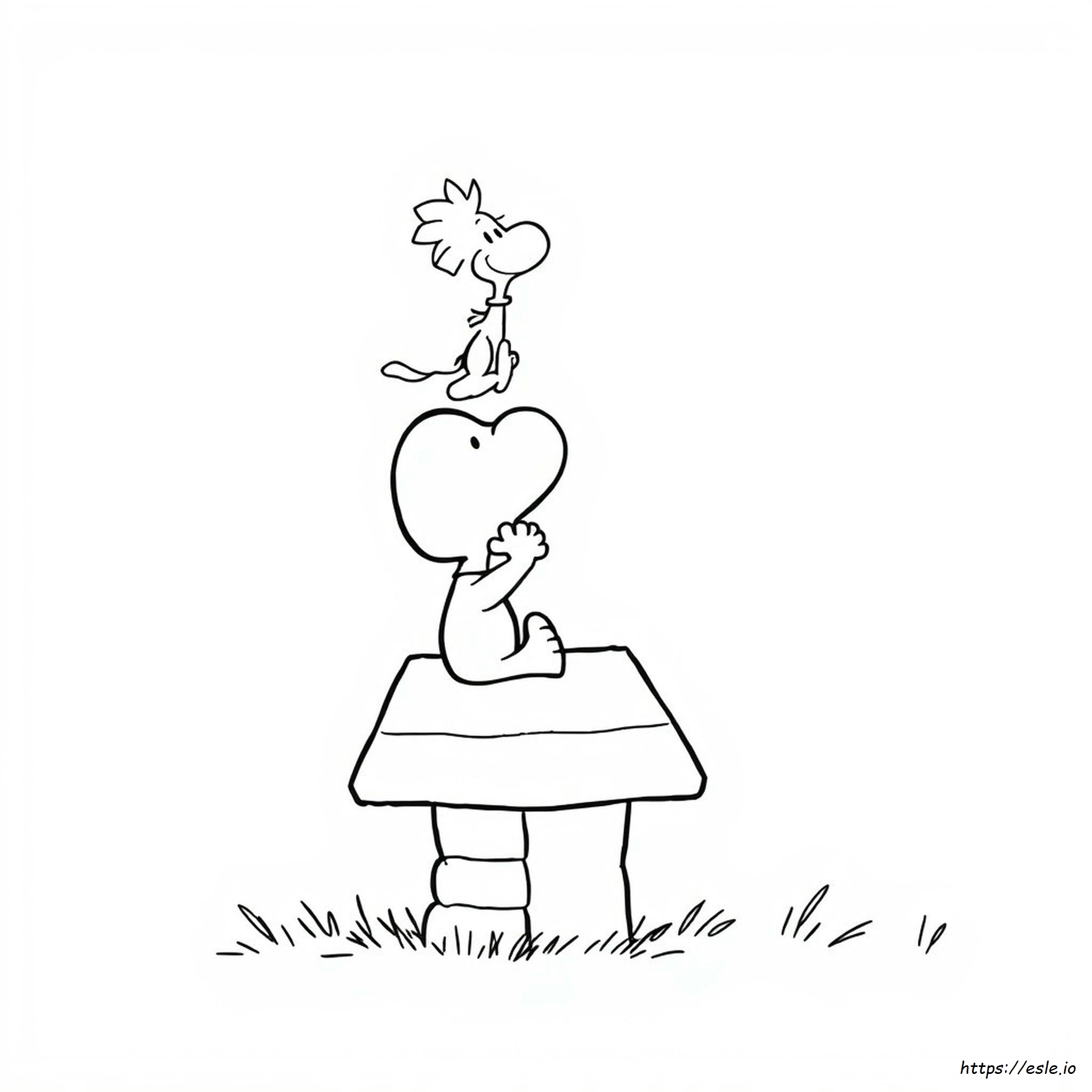 Snoopy Coloring Page - Free Printable Coloring Sheet