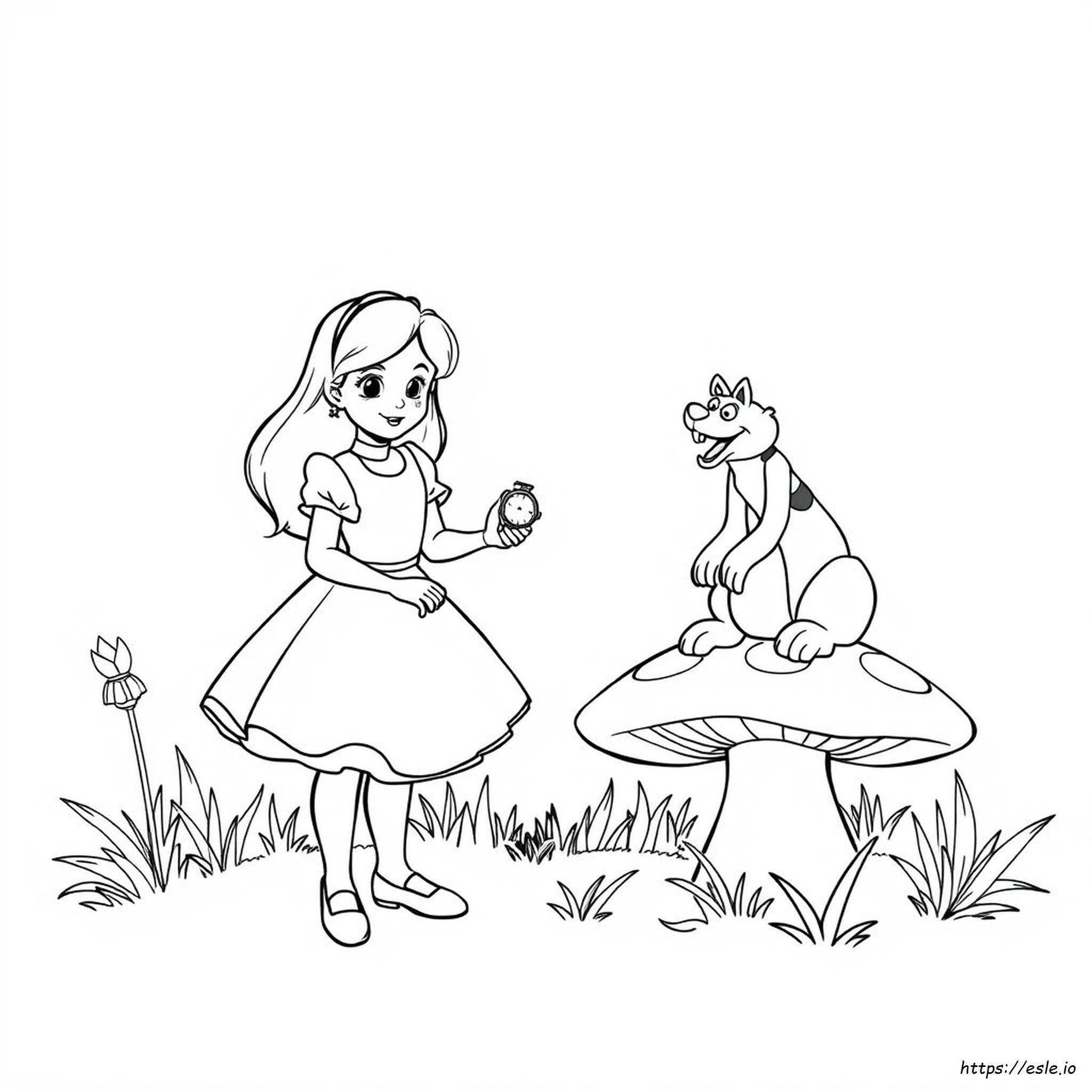 Alice In Wonderland Coloring Pages - Free Printable