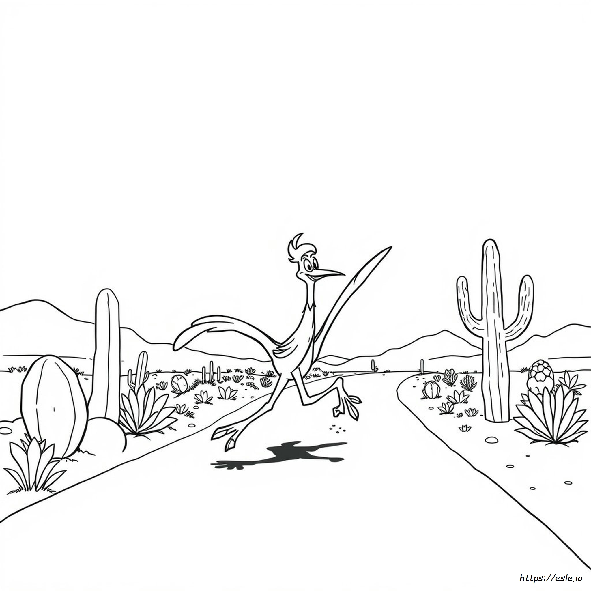 Road Runner Mewarnai Gambar