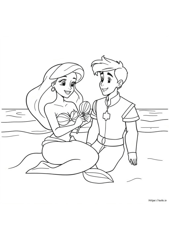 Coloring Pages Of Ariel And Eric