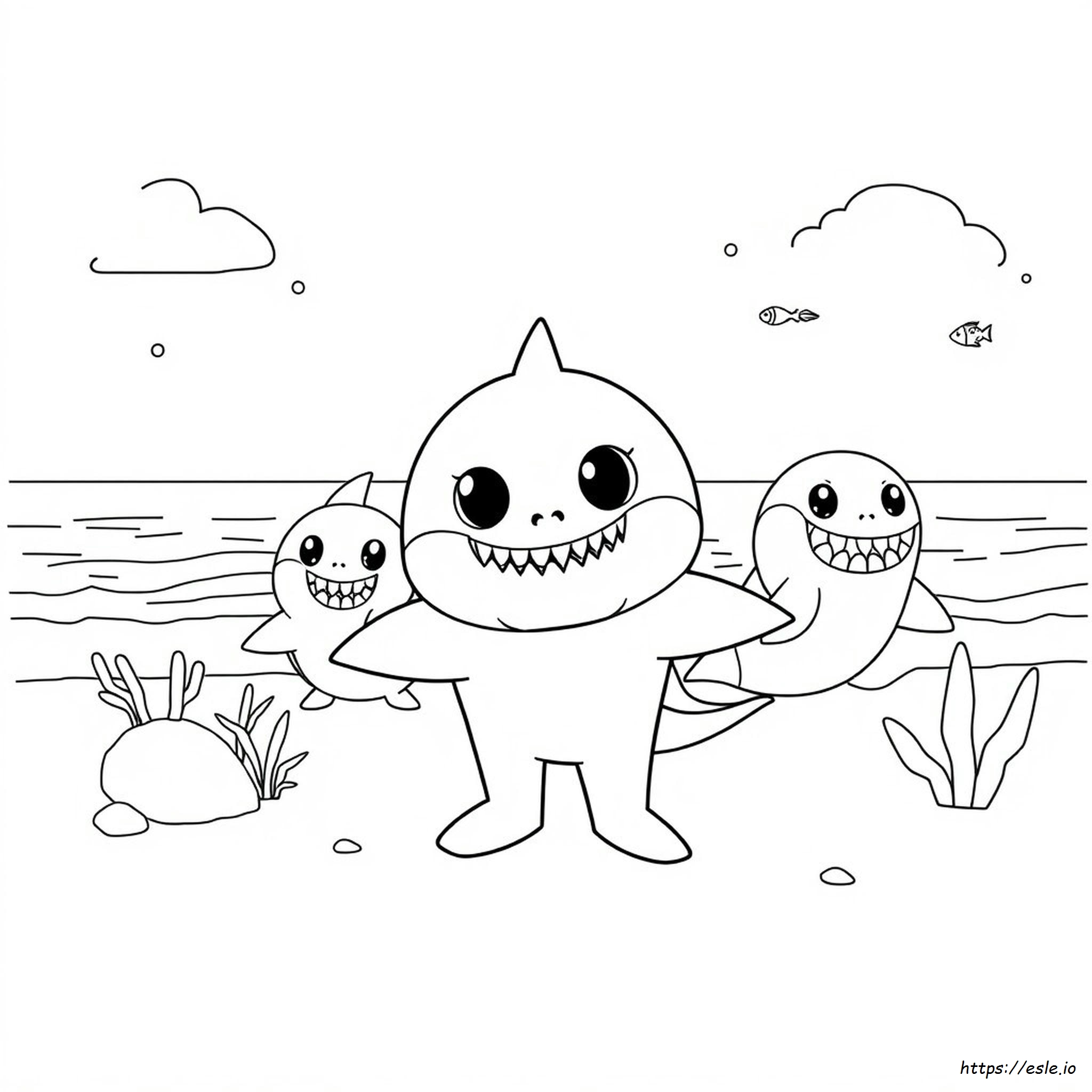 Pinkfong Baby Shark Coloring Pages