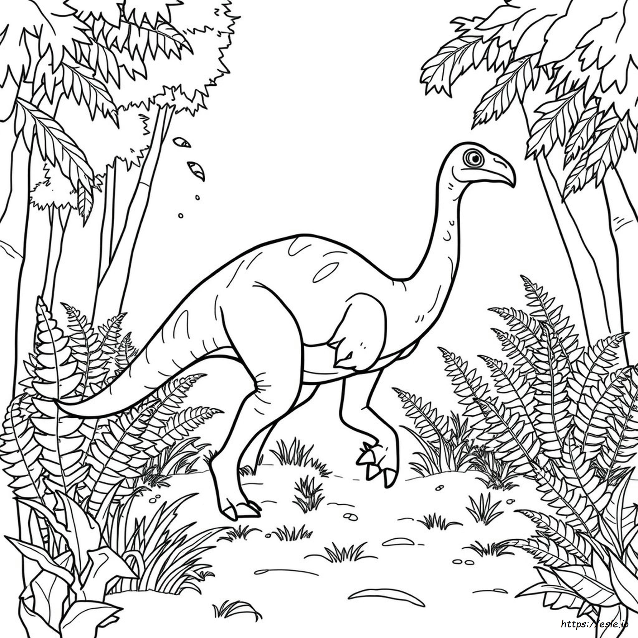 Gallimimus Gambar Mewarnai