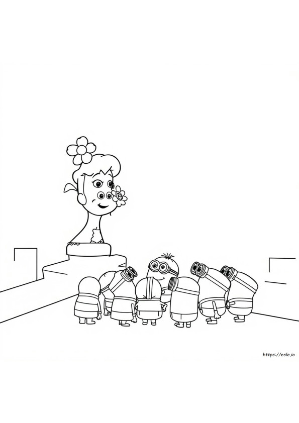 Poppy Despicable Me 4 Coloring Page