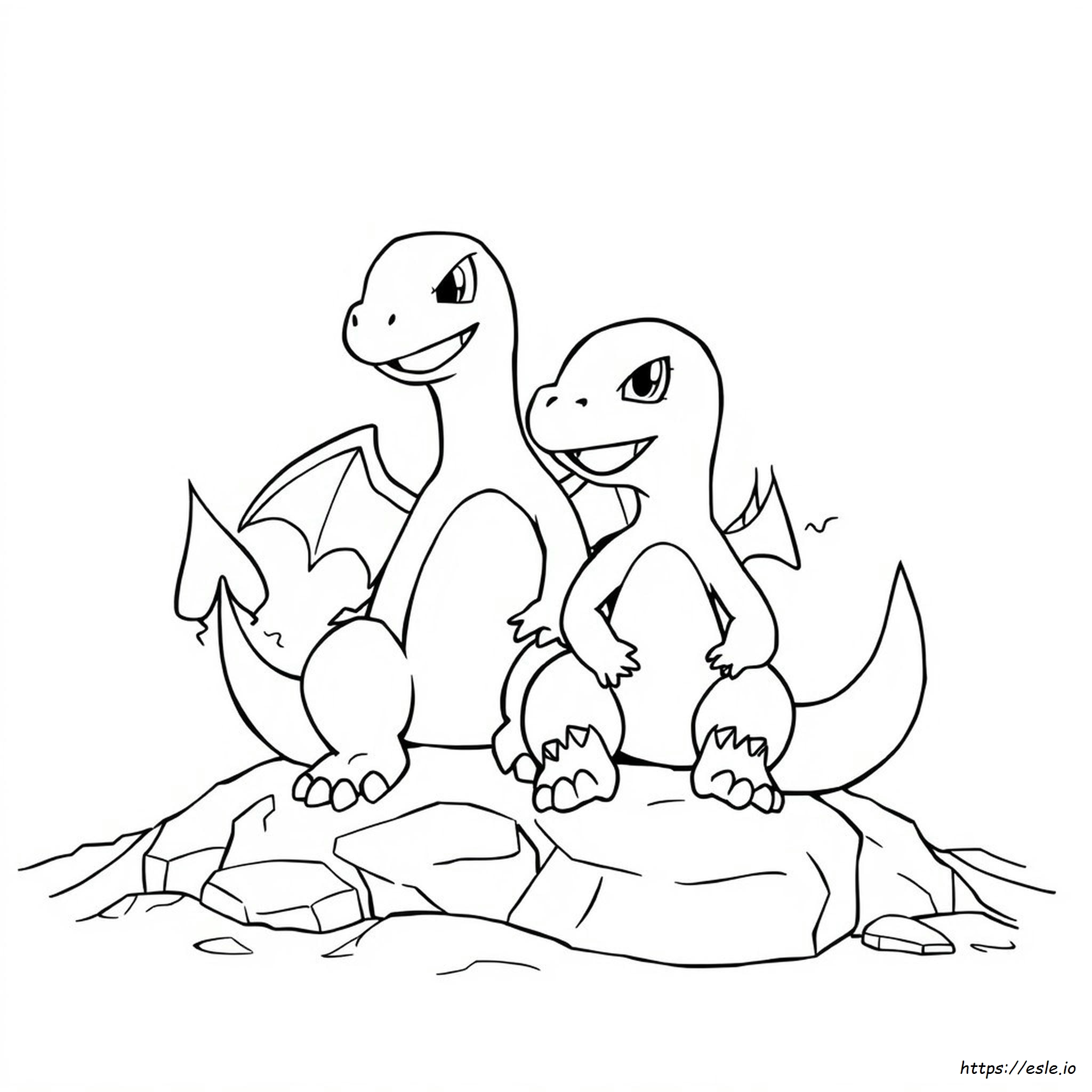 Glurak Glumanda Pokémon Ausmalbilder