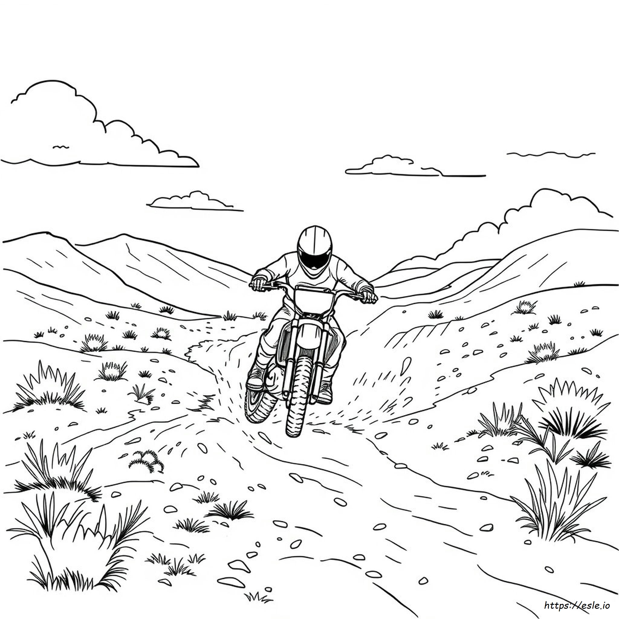 Disegni Da Colorare Gratuiti E Stampabili Di Moto Da Cross