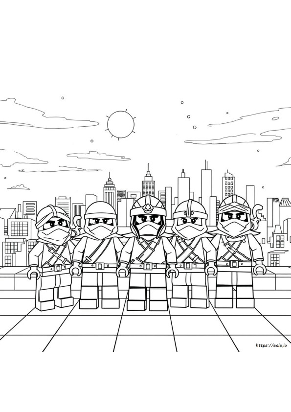 Ninjago Nyomtatható Színező Oldalak