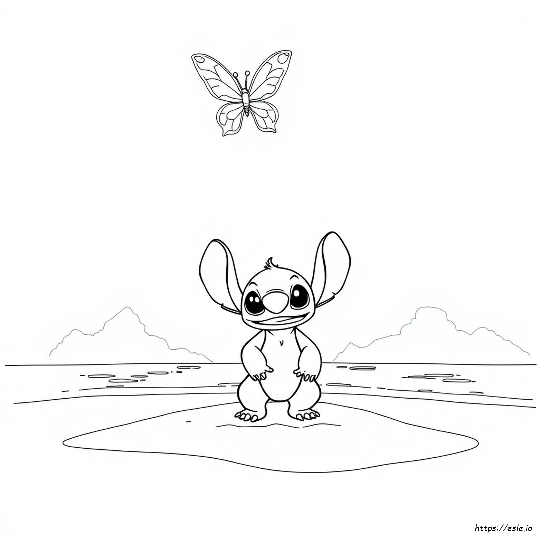 Immagini Da Colorare Di Stitch E Angel
