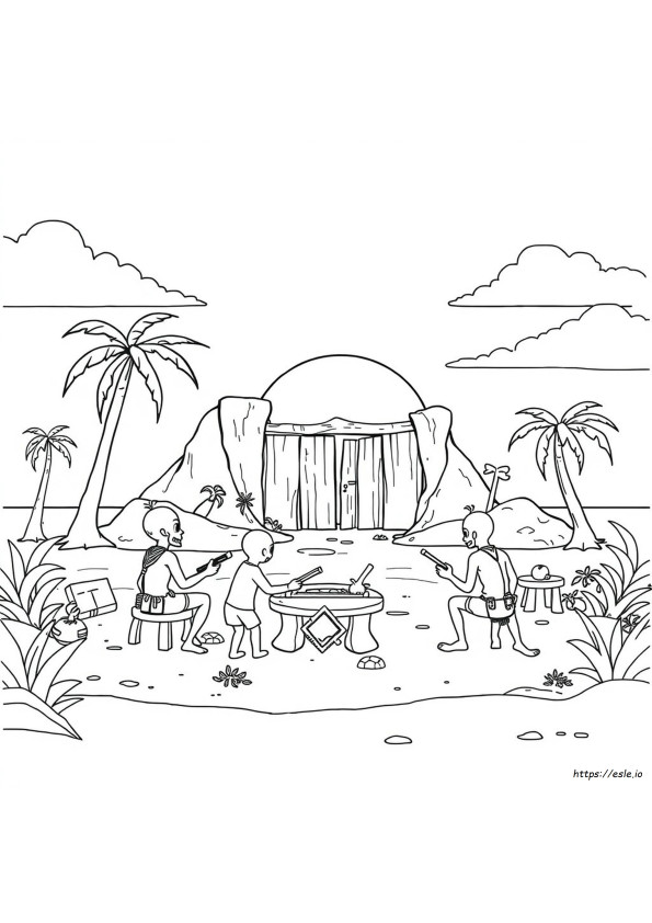 Juego Del Calamar Para Colorear