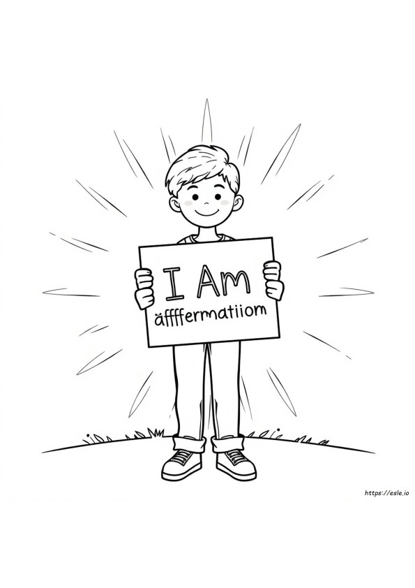 I Am Affirmation Coloring Pages