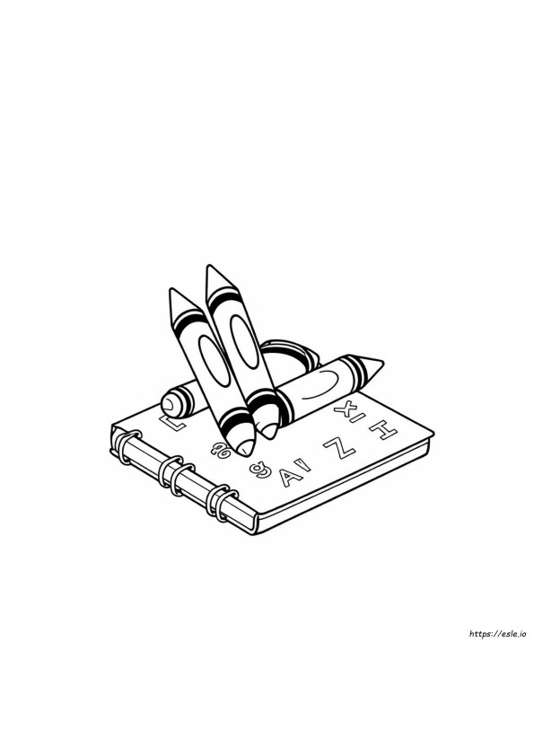 Cute Crayon Coloring Pages
