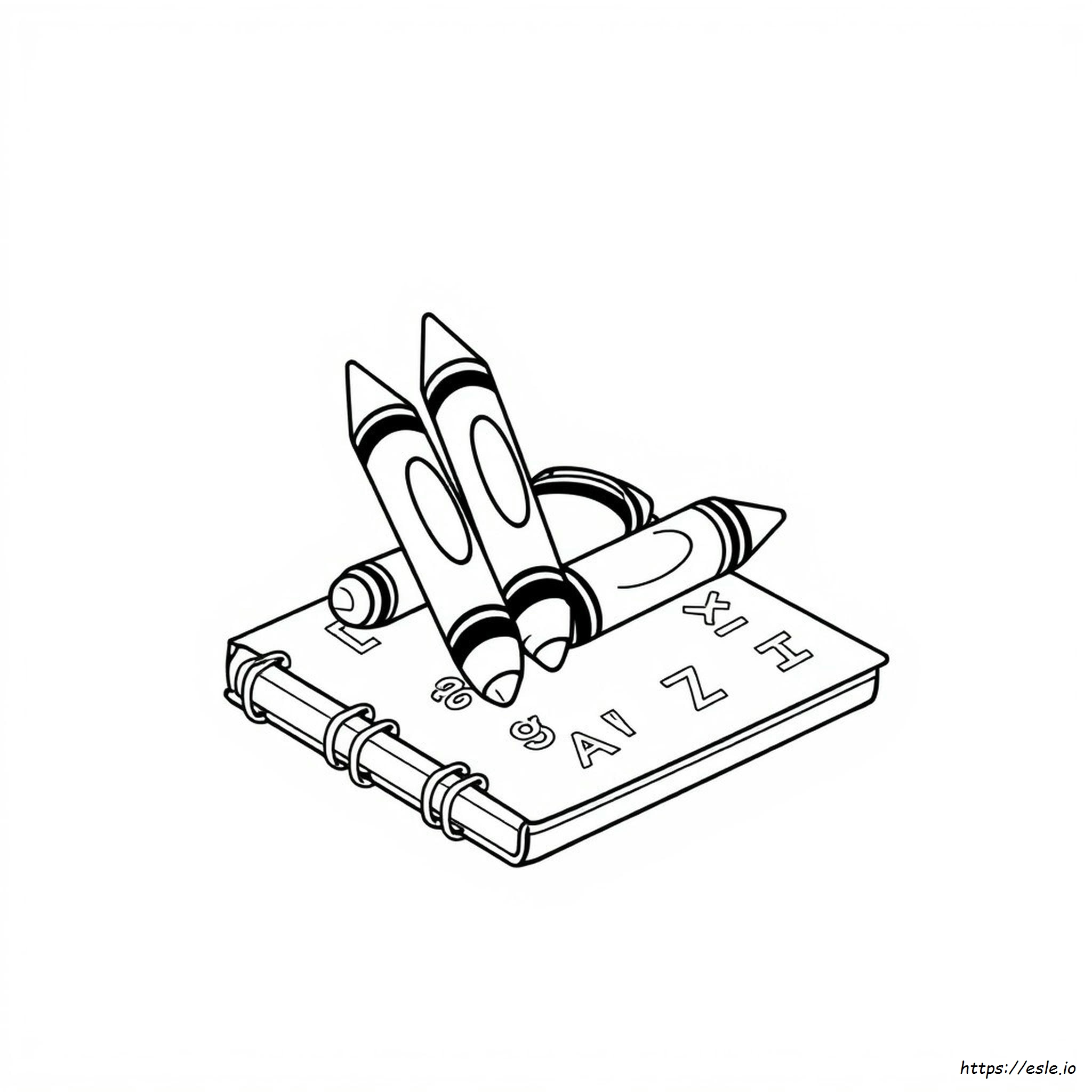 Süße Buntstift Ausmalbild Zum Ausdrucken