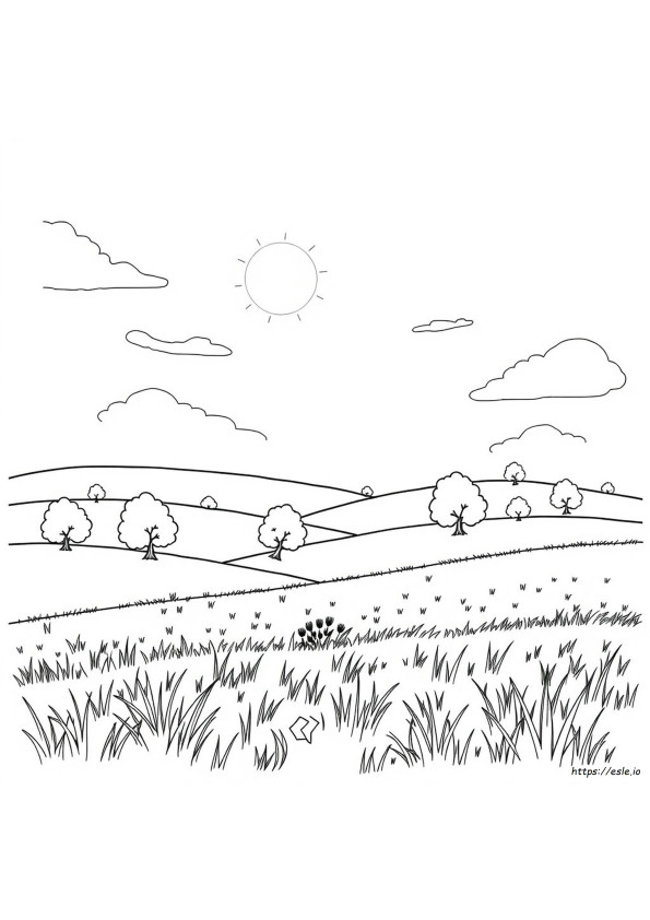 Landscape Colouring In