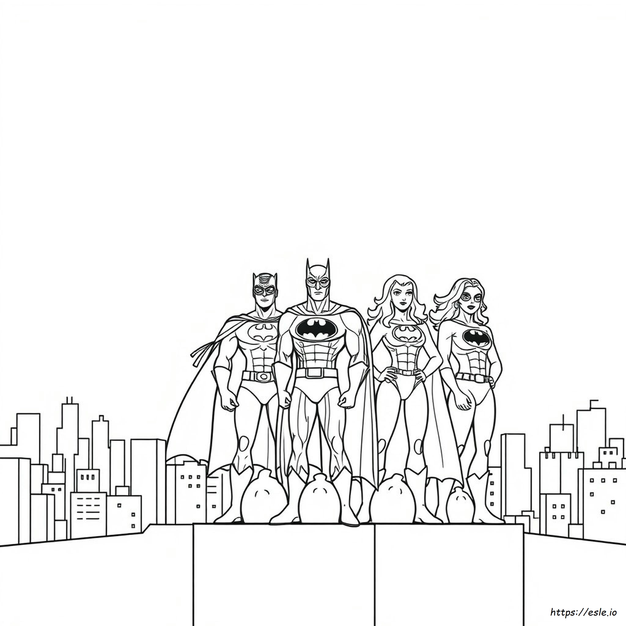 Halaman Mewarnai Pahlawan Super Dc Gratis
