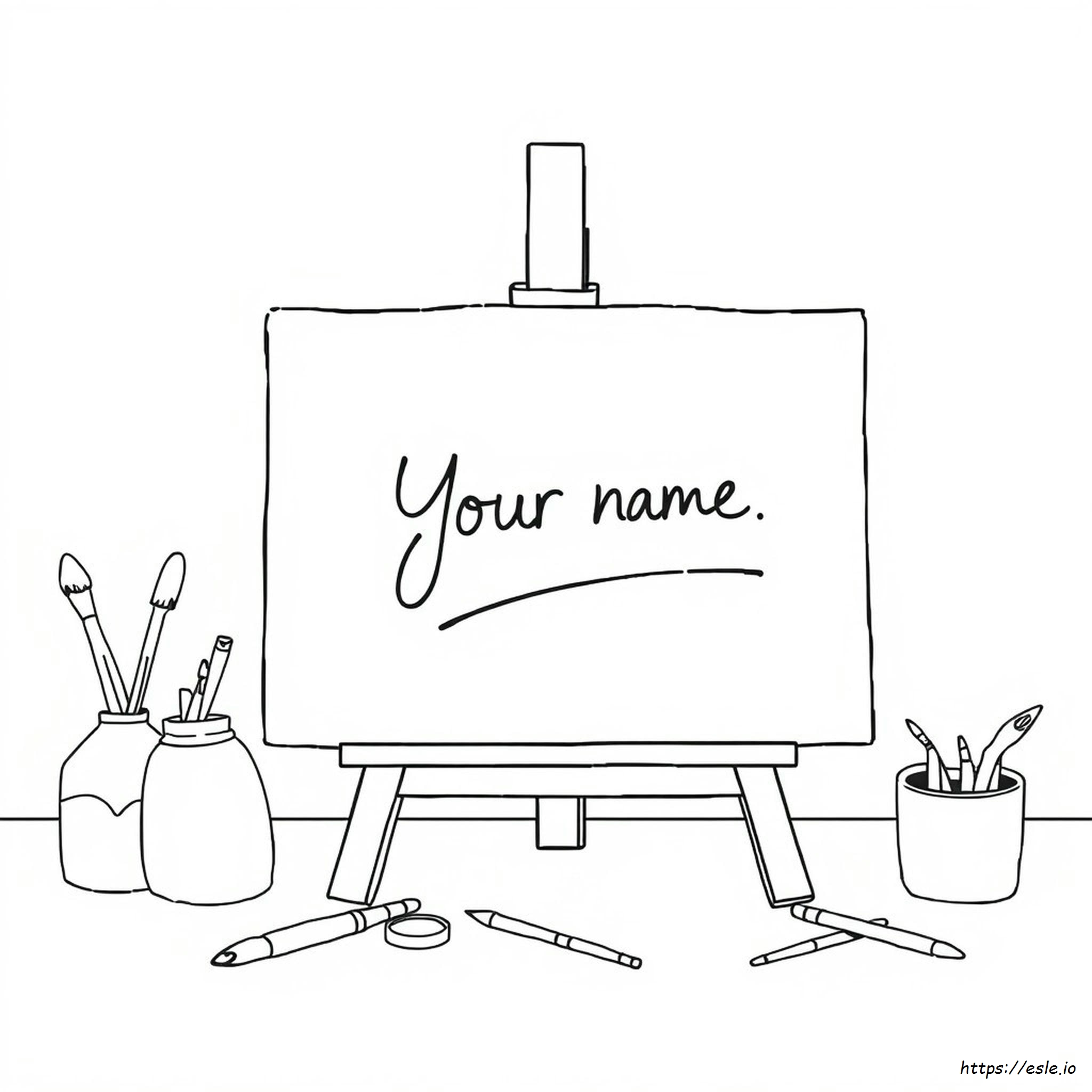 Desenho Para Colorir Com Seu Nome - Grátis Para Imprimir