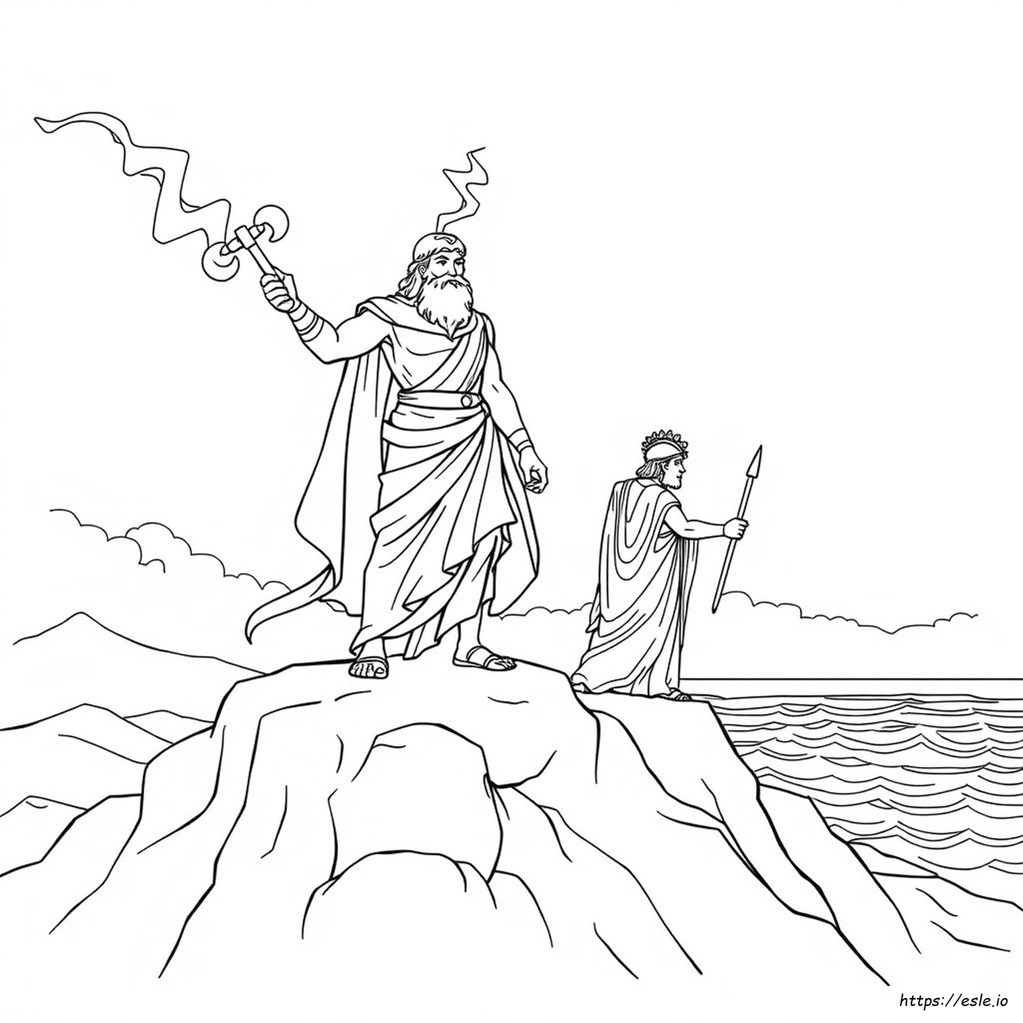 Greek Gods Colouring Pages
