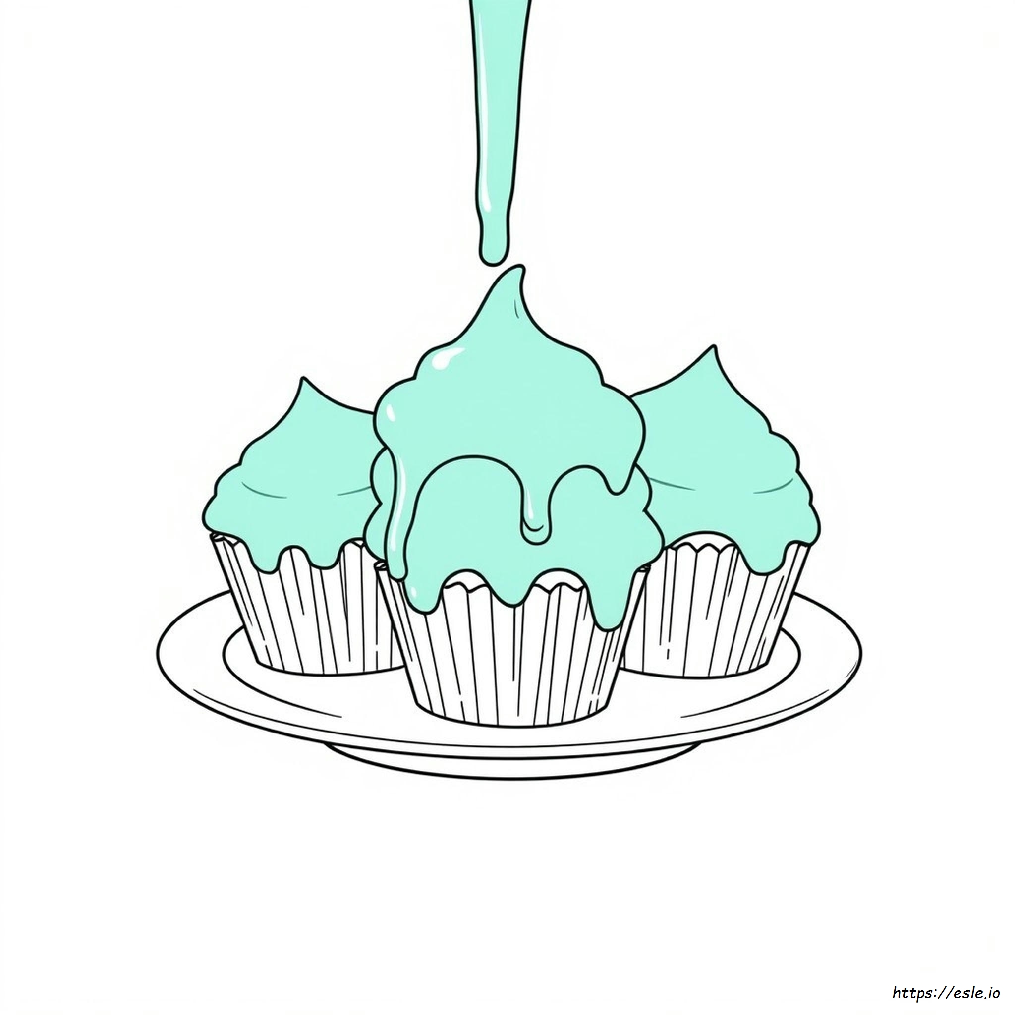Gambar Mewarnai Pewarna Makanan Teal - Gratis Untuk Dicetak