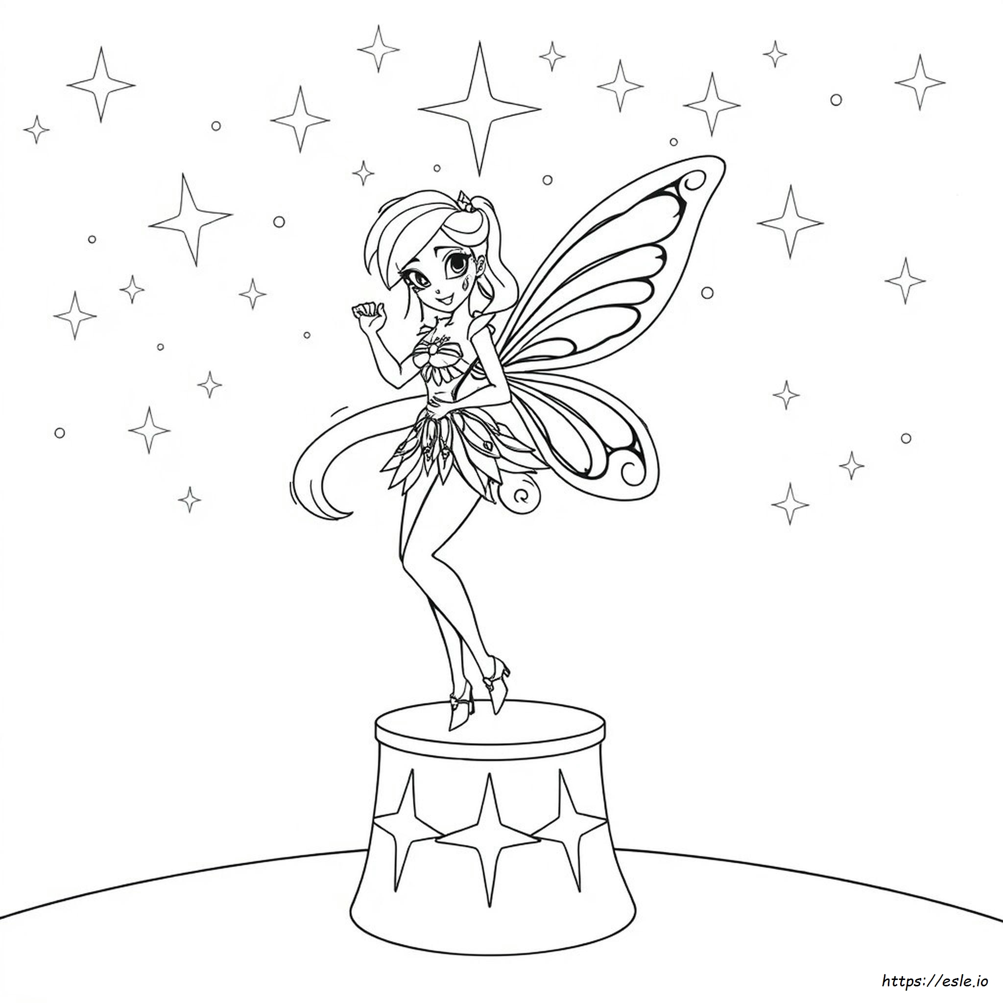 Winx Club Stella Enchantix Ausmalbilder