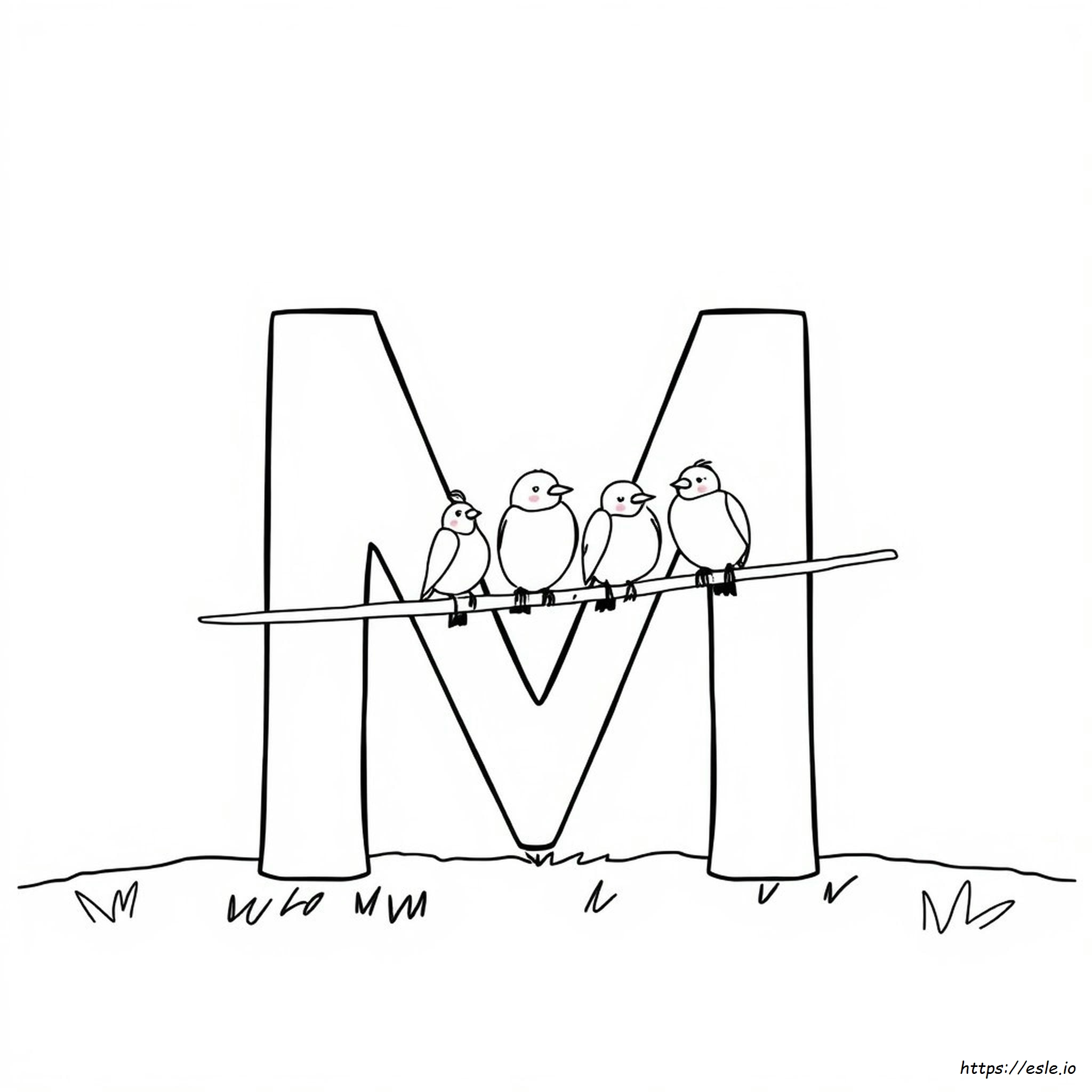 Letter M Coloring Pages