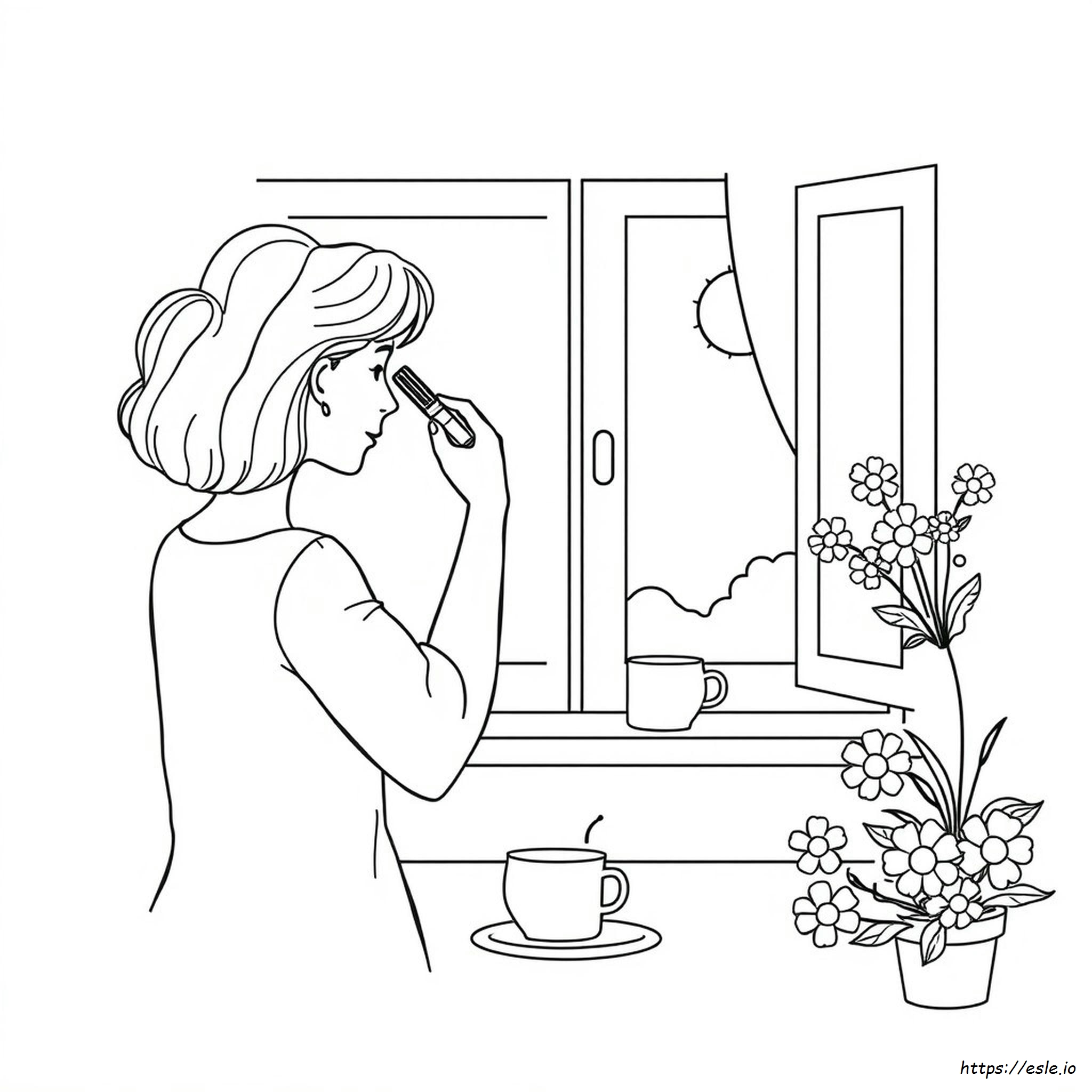 Morning Routine Coloring Pages