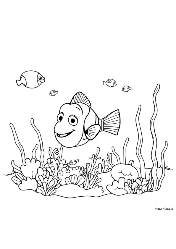 Nemo Colouring Pages