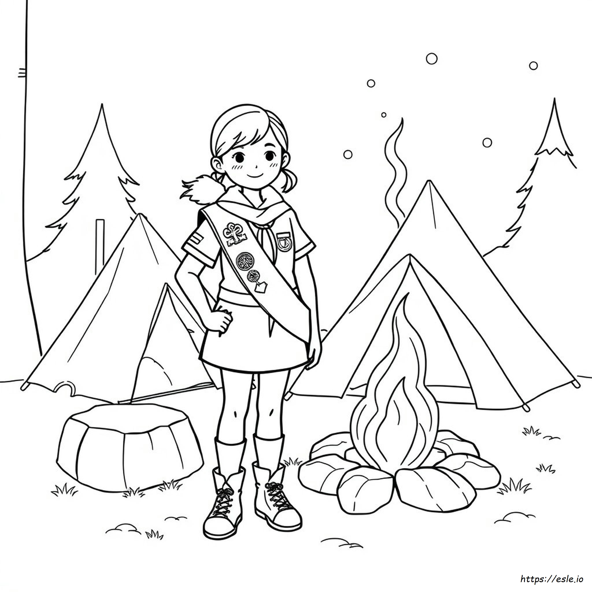 Girl Scout Coloring Pages Printable