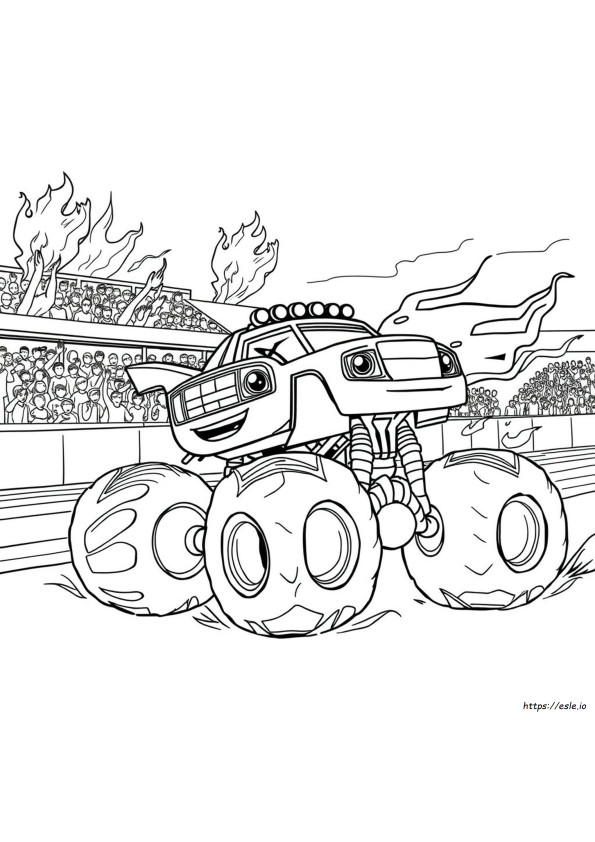 Blaze Monster Truck Coloring