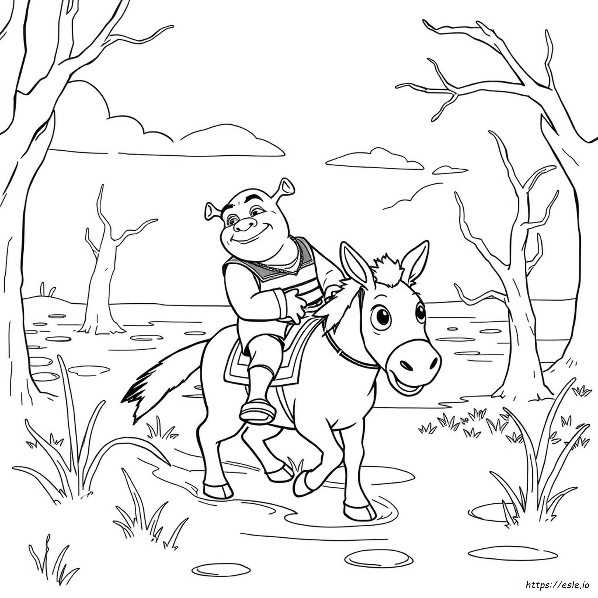 Pagine Da Colorare Di Shrek