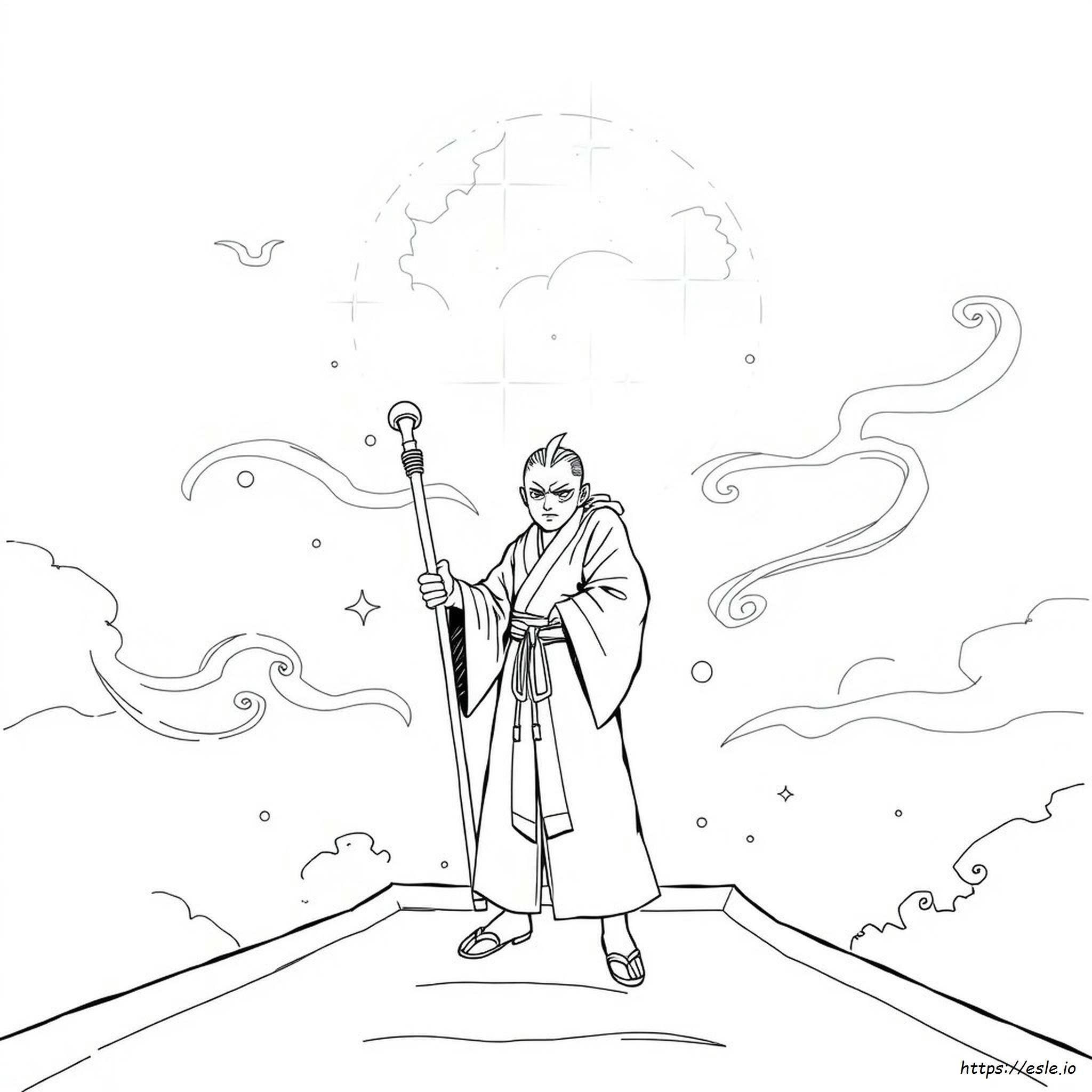 Printable Coloring Gojo Jujutsu Kaisen Coloring Pages