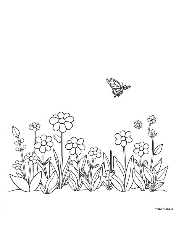 Pagine Da Colorare Da Stampare: Giardino
