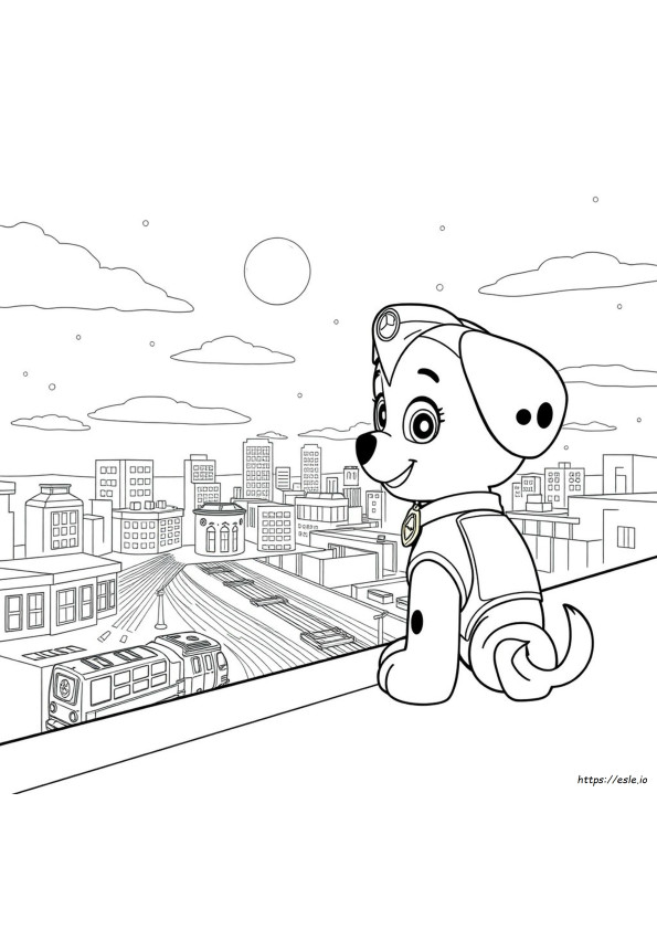 Sweetie Paw Patrol Coloring Page
