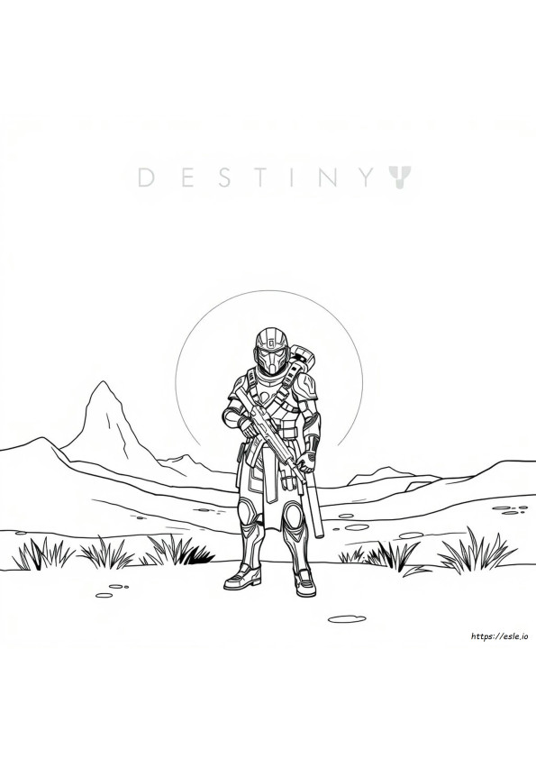 Destiny Coloring Page