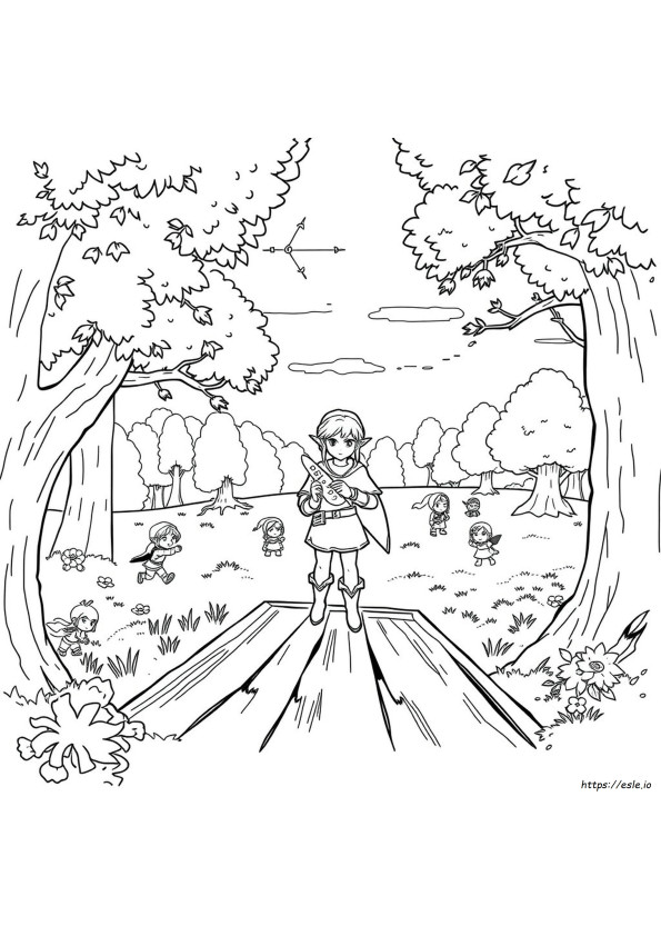 Legend Of Zelda Ocarina Of Time Coloring Pages