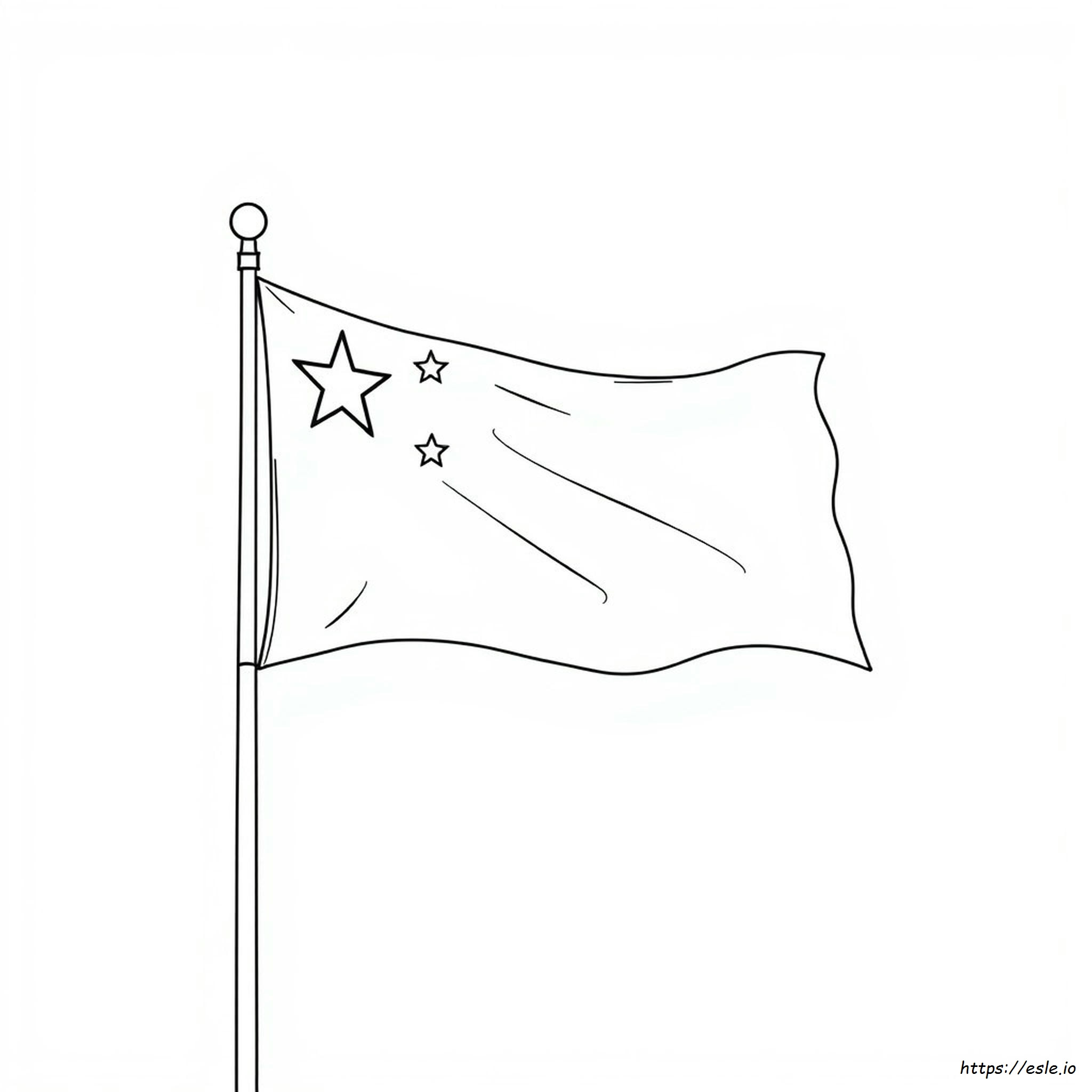 China Flag Colouring china-flag-colouring