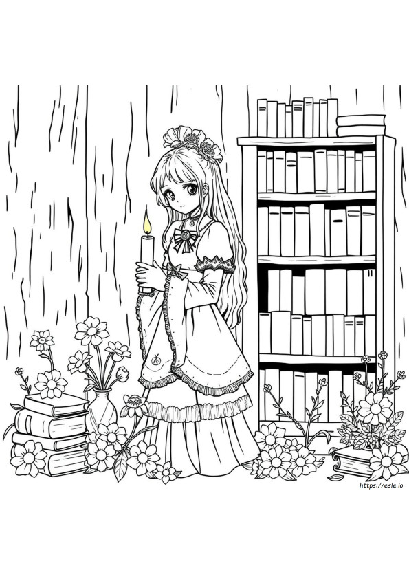 Pastel Goth Coloring Pages