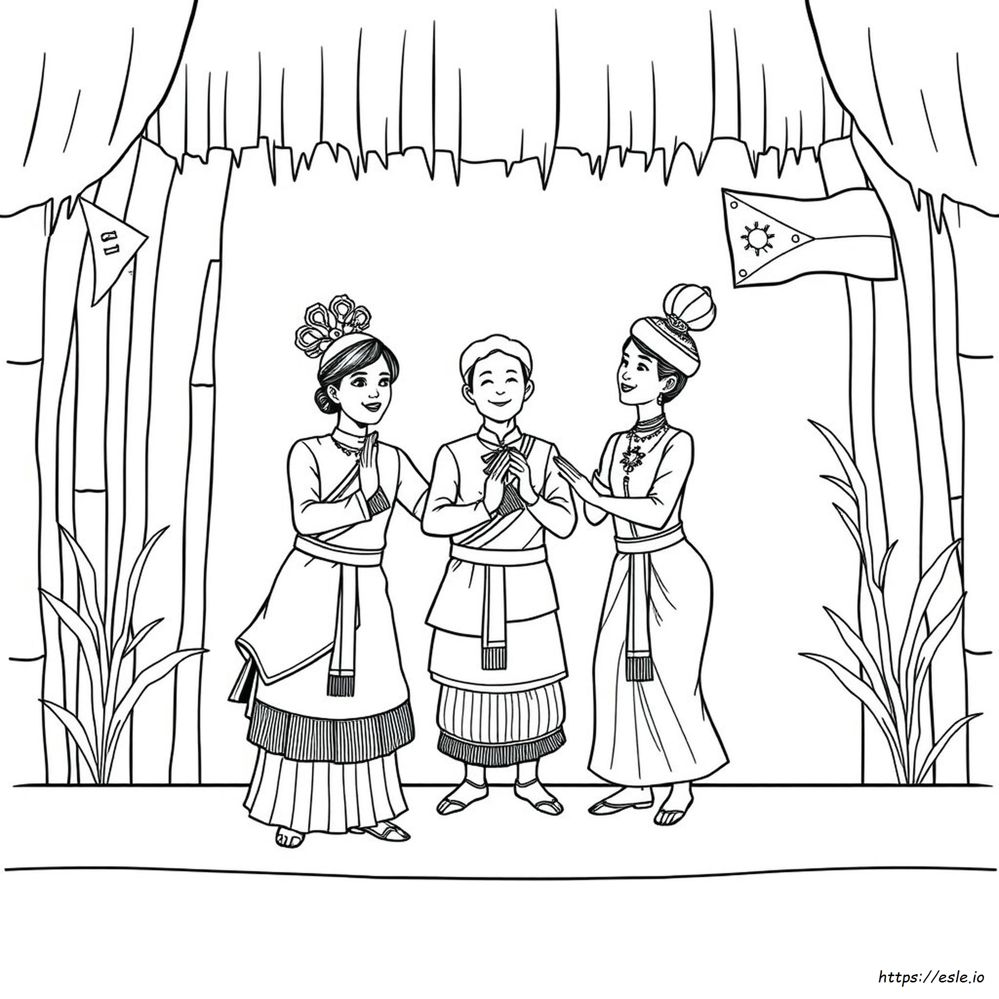 Drawing Traditional Filipino Coloring Pages