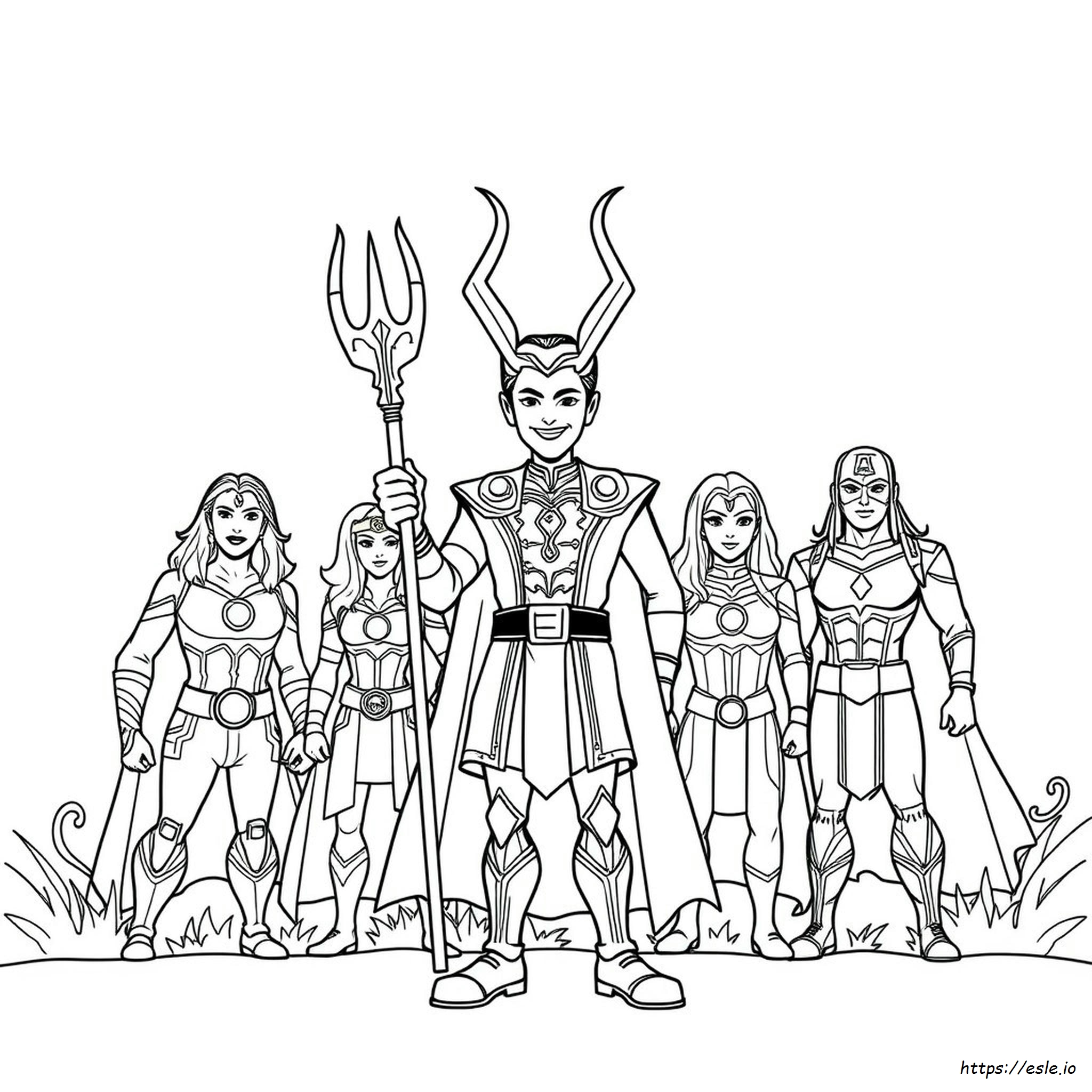 Avengers Loki Coloring Pages