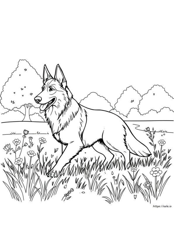 Kostenlose Schäferhund Ausmalbilder
