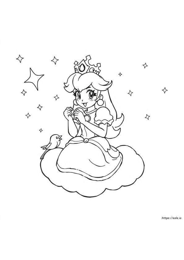 Kolorowanka Korona Księżniczki Peach