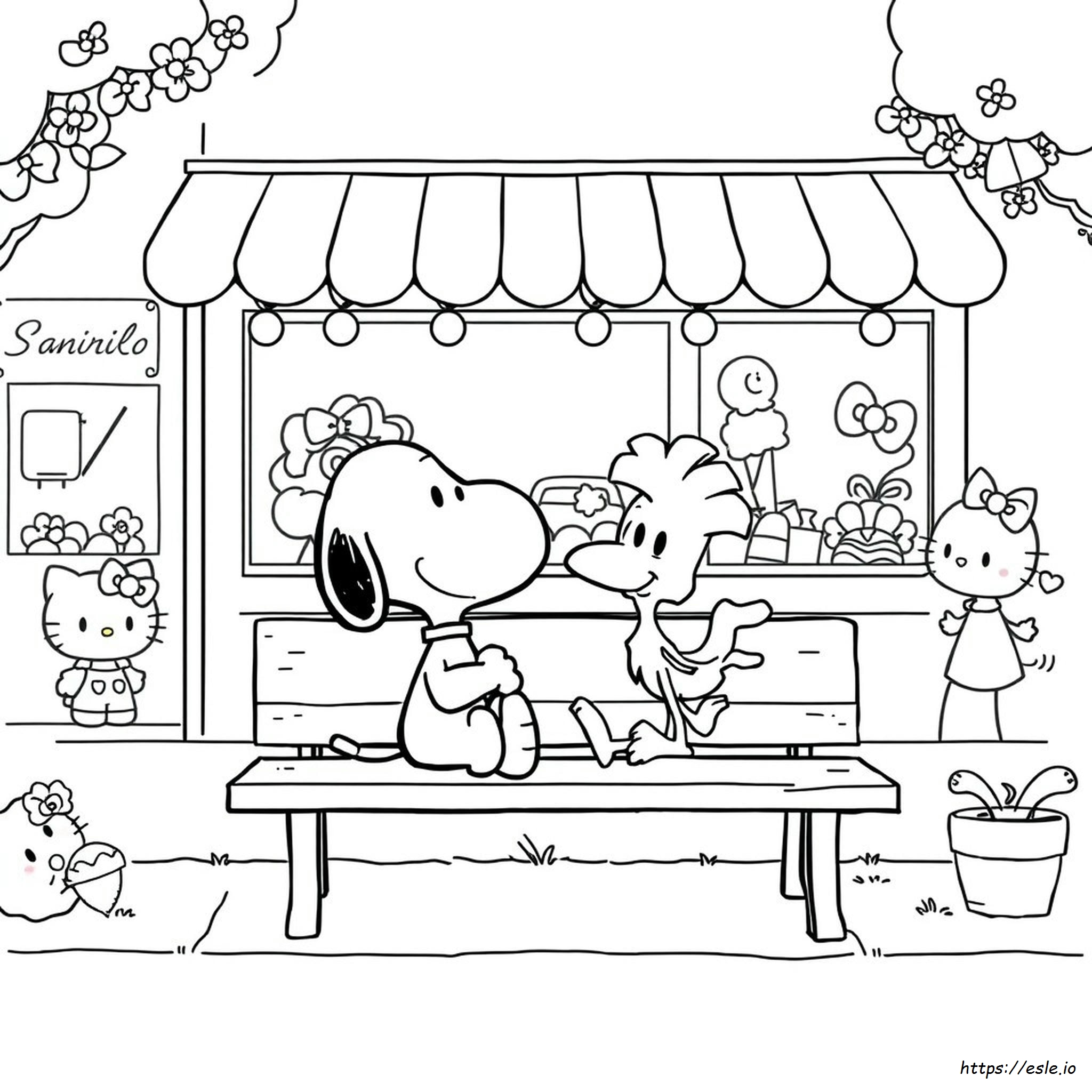 Sanrio Karakter Lembaran Mewarnai