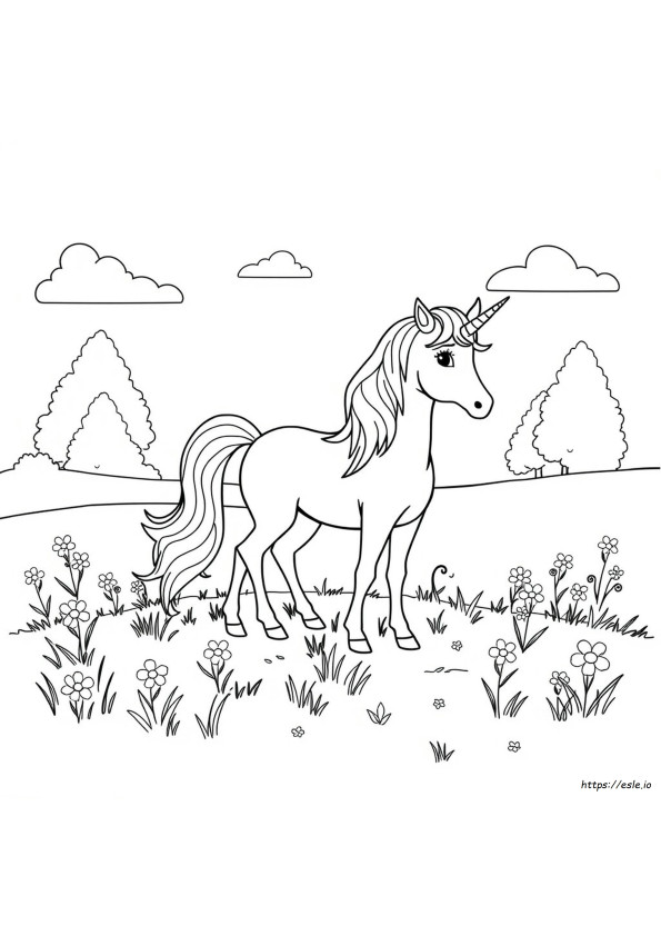 Set De Unicornios Para Colorear