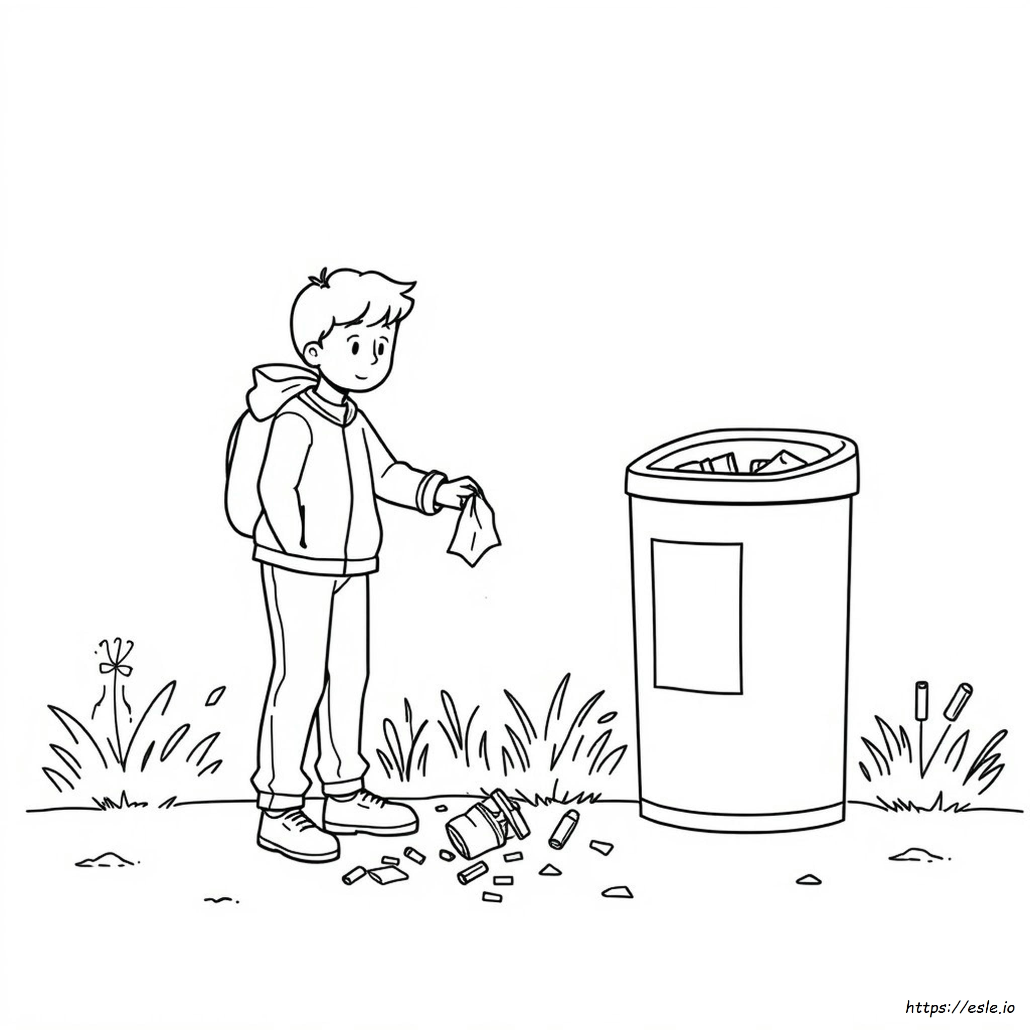 Dibujos De Basura Para Colorear