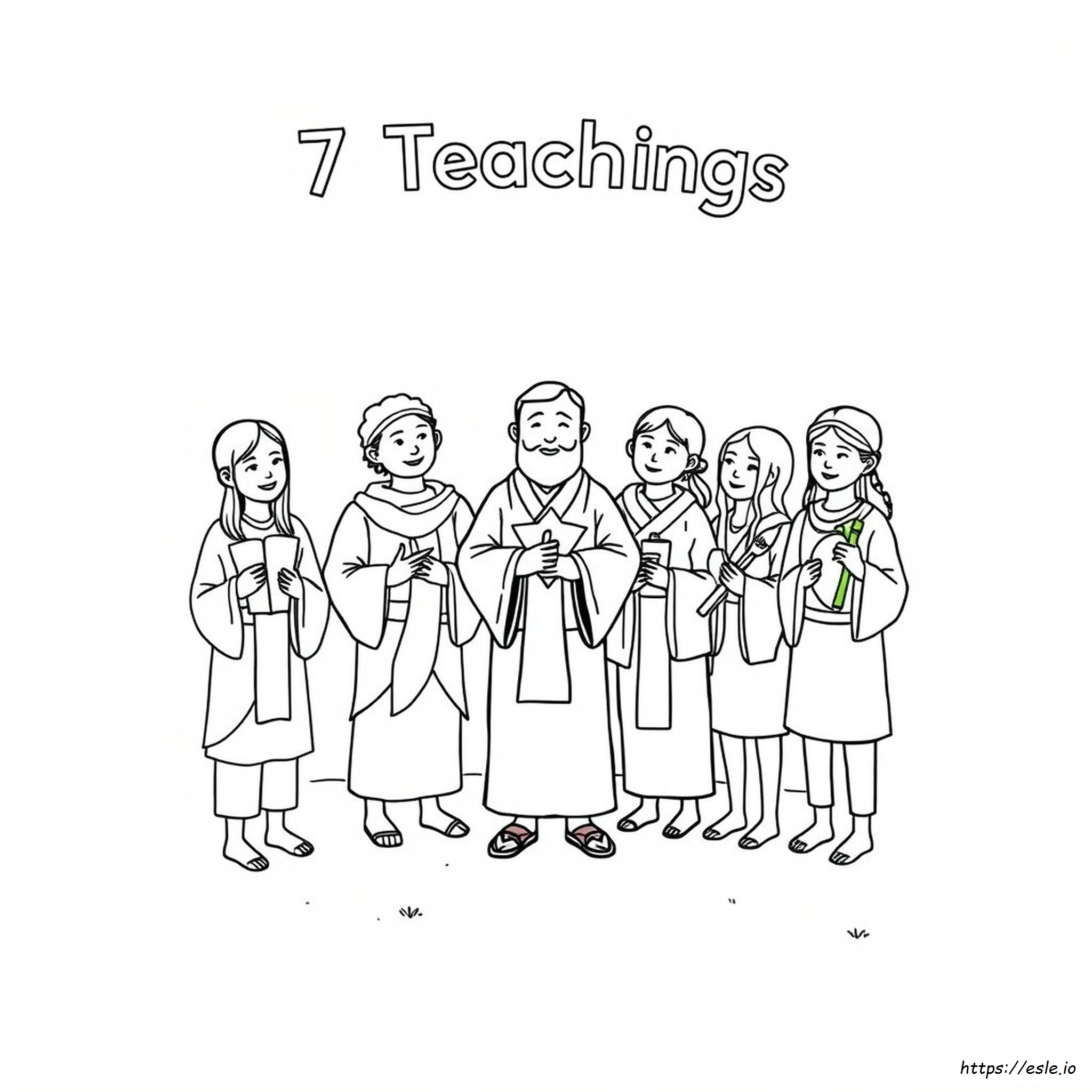 7 Teachings Coloring Pages