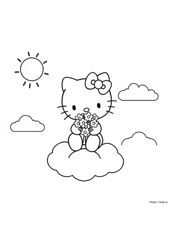 Hello Kitty Cat Coloring Pages