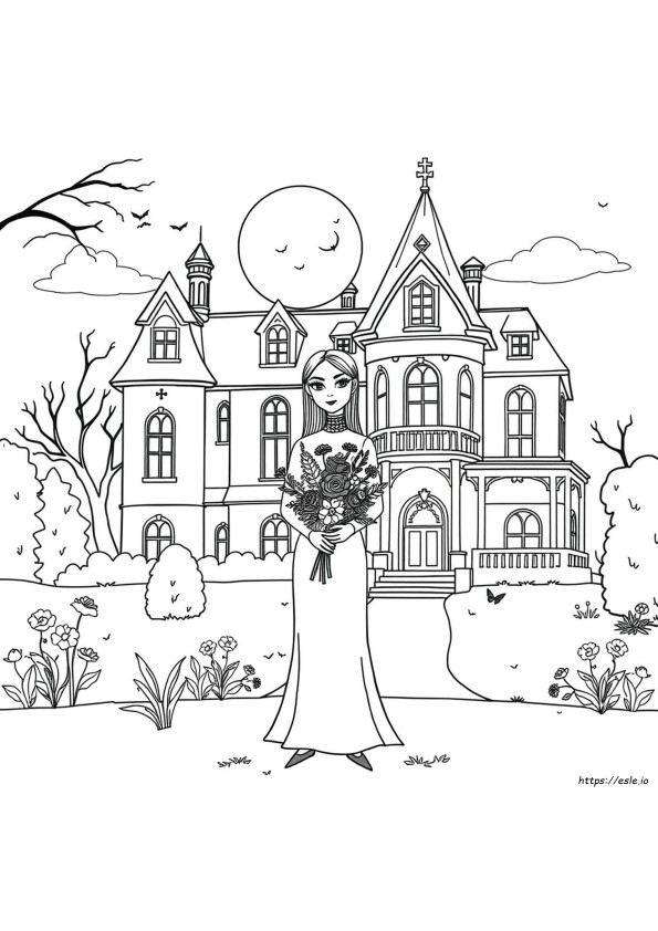 Mercoledì Addams: Libro Da Colorare