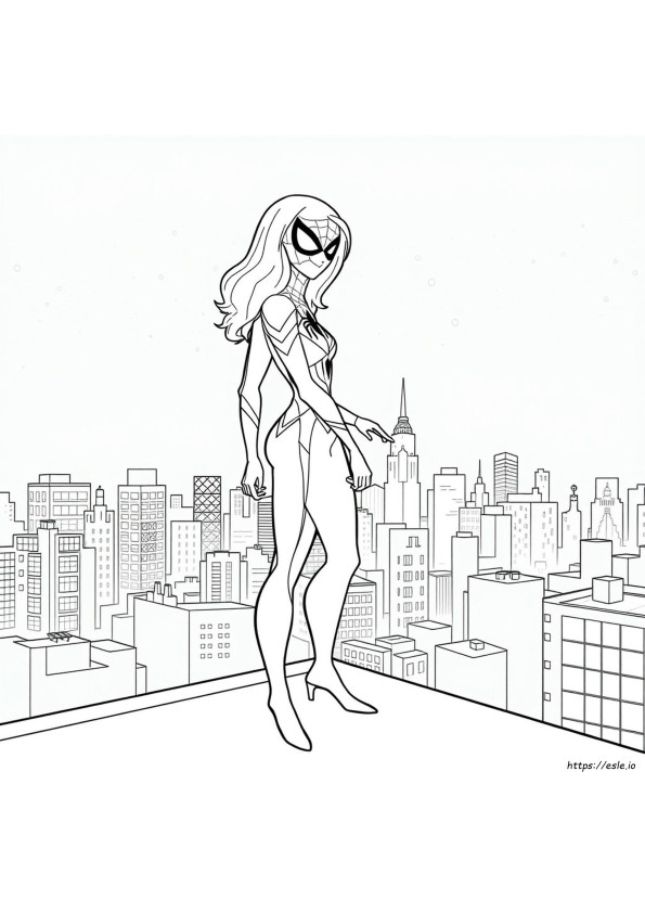 Spider Gwen Coloring