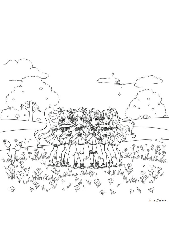 Hugtto Precure Coloring Pages